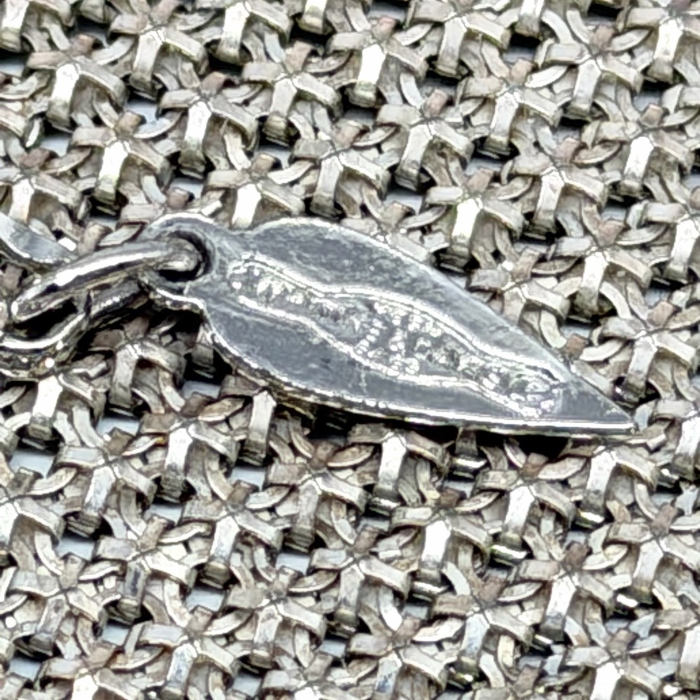 Vintage Whiting & Davis Silver Mesh Bib Necklace Draped Scarf Statement Piece - Picture 10 of 14
